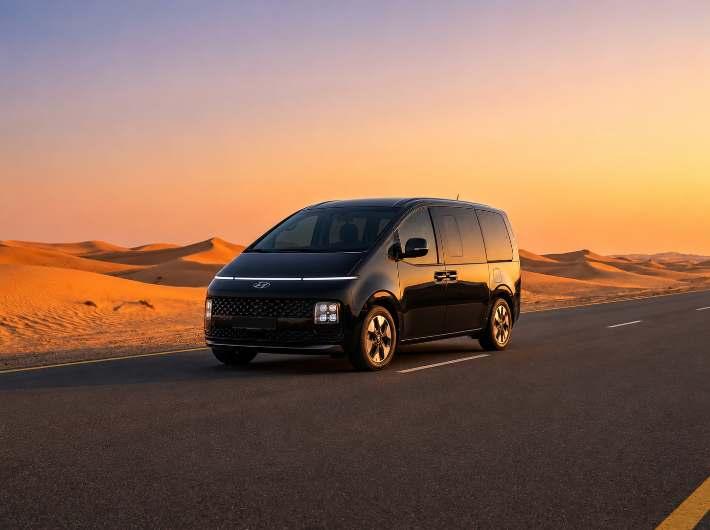 Hyundai Staria 7-seater family taxi for Umrah transfers
